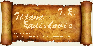 Tijana Radišković vizit kartica